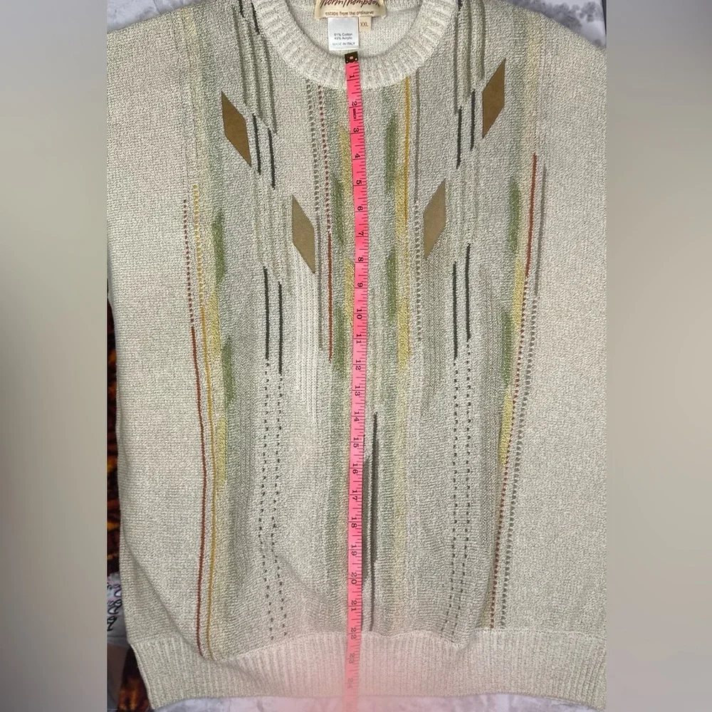 Norm Thompson vintage beige Sweater for Men XL - Picture 6 of 7